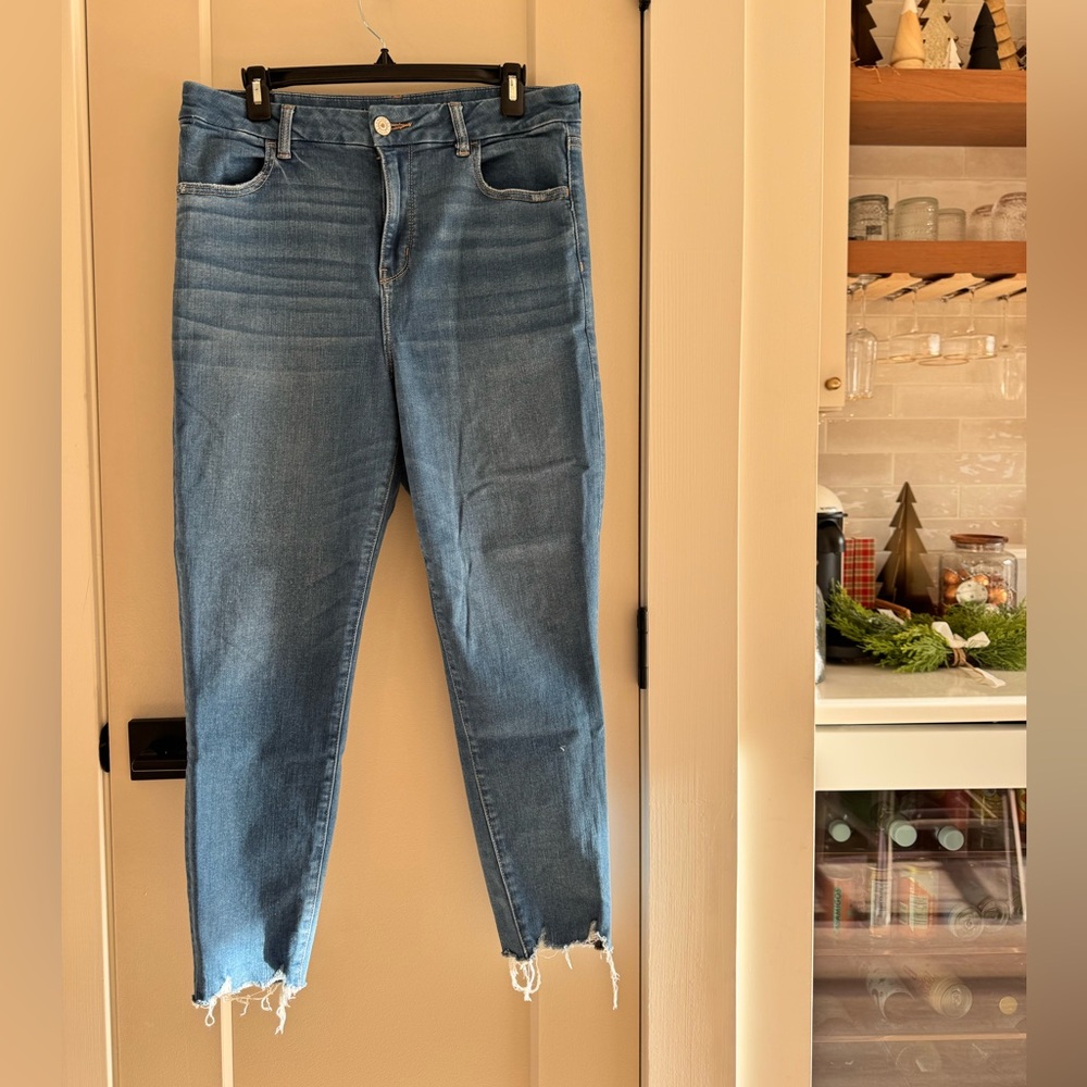 American Eagle Outfitters Blue Ankle Jeans
